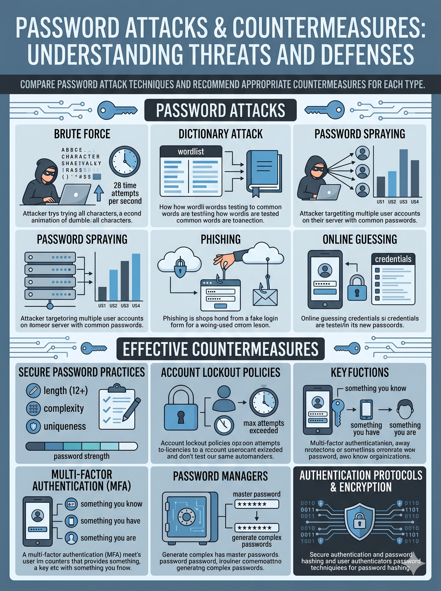 Malware & Password Attacks instructional graphic preview